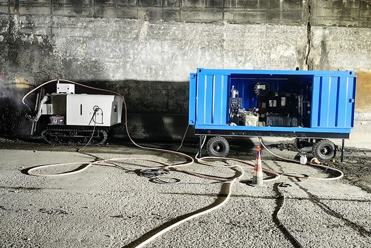 2000 bar tunelski hidro inteligentni sustav za rušenje betona